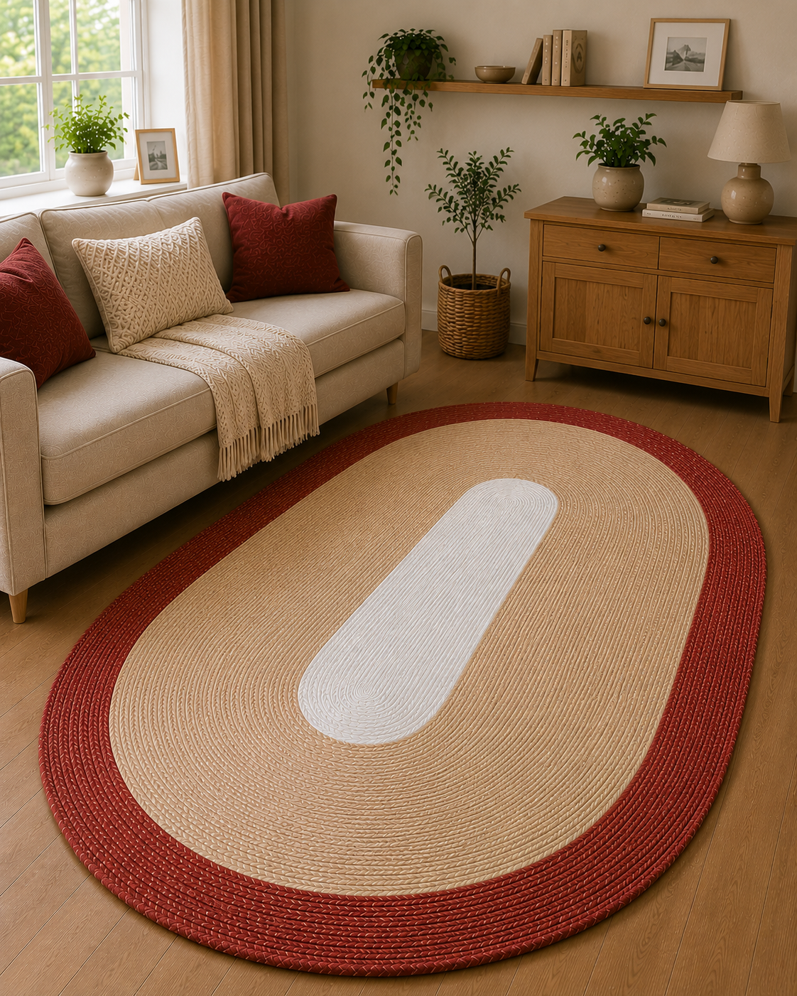 Rugs Oval Jute