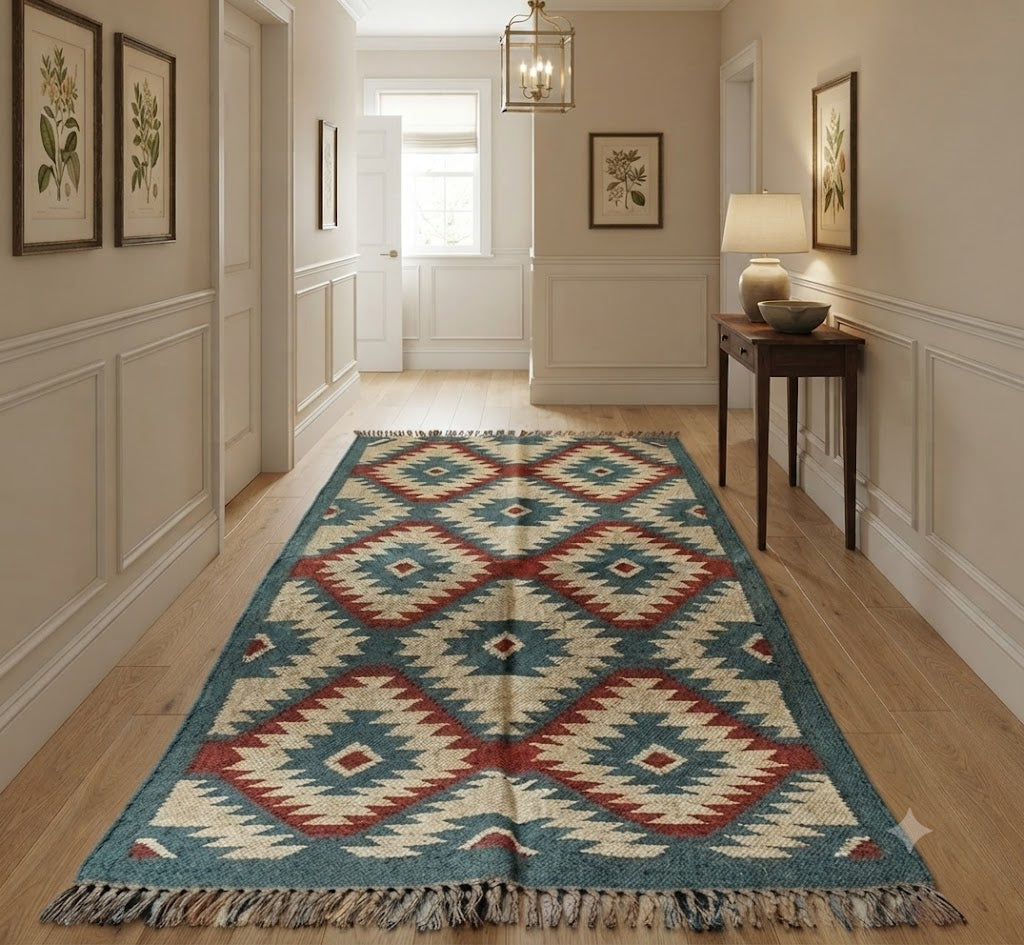 Washable Rugs Living Room, All Size Kitchen Rugs Non Slip, Soft Short Pile Vintage Rugs for Bedroom, Moroccan Rug for Hallway, Bedroom, and Kitchen, Red | Retro Moroccan Style