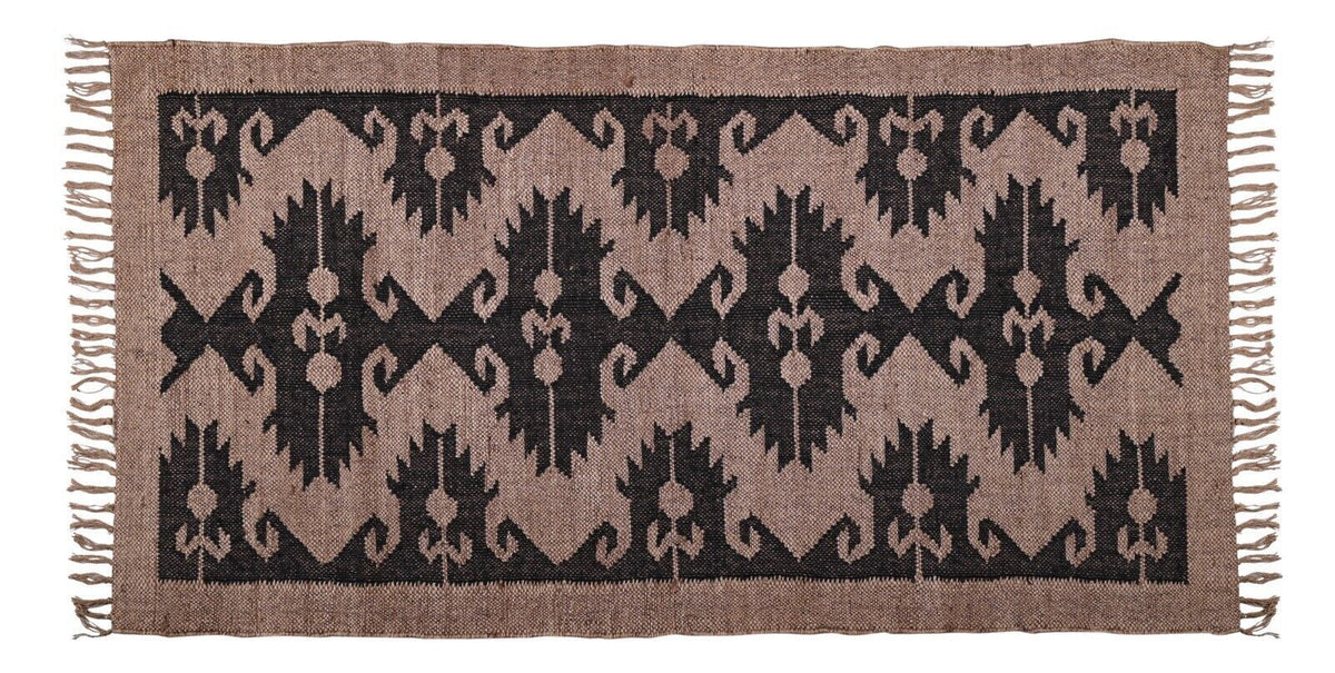 Kilim Wool Boho Jute Rug Durable Handmade Farmhouse Rectangle Mats Area Carpet Rustic Look