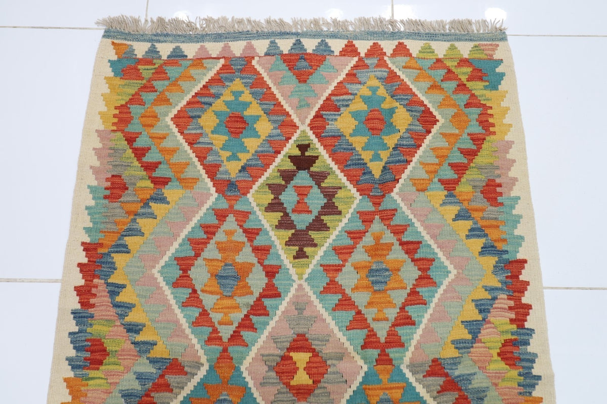 Farmhouse Rectangle Handmade Kilim Wool Jute Rug -Durable Rustic Look Boho Mats Boho Area Multicolor Carpet