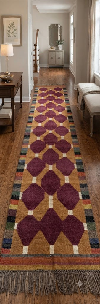 Handmade Rectangle Carpet Elegant Wool Jute Rug -Rustic Look Hand Woven Kilim Rug for Living Room, Hallway, Bedroom (Copy)