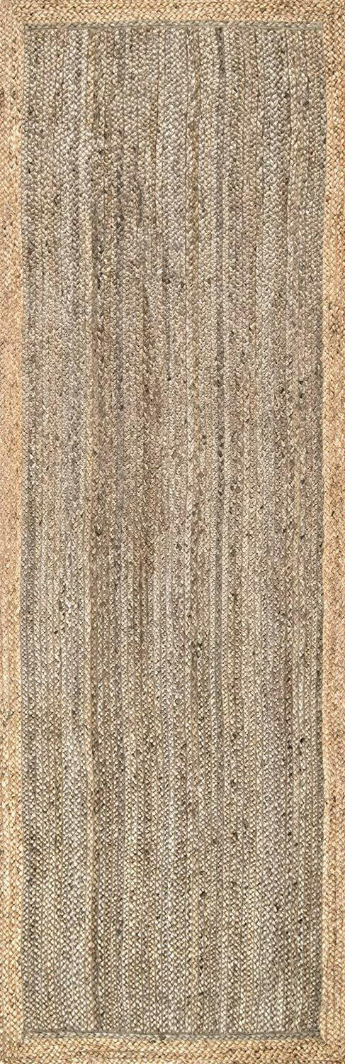 Rectangle Natural Jute Area Rug Hand Woven Braided Sisal Rug Home Decor Farmhouse Carpet Rag Rug for Kitchen Living Room and Bedroom