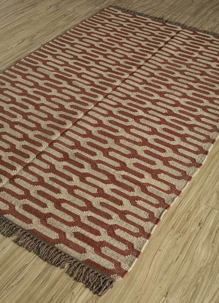 Durable Handmade Rectangle Kilim Wool Boho Rustic Look Area Carpet Jute Rug Farmhouse Mats