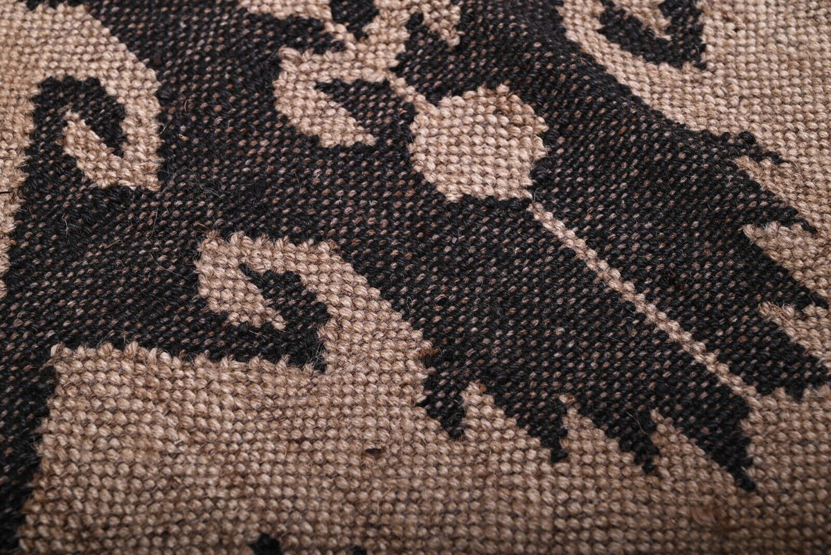 Kilim Wool Boho Jute Rug Durable Handmade Farmhouse Rectangle Mats Area Carpet Rustic Look