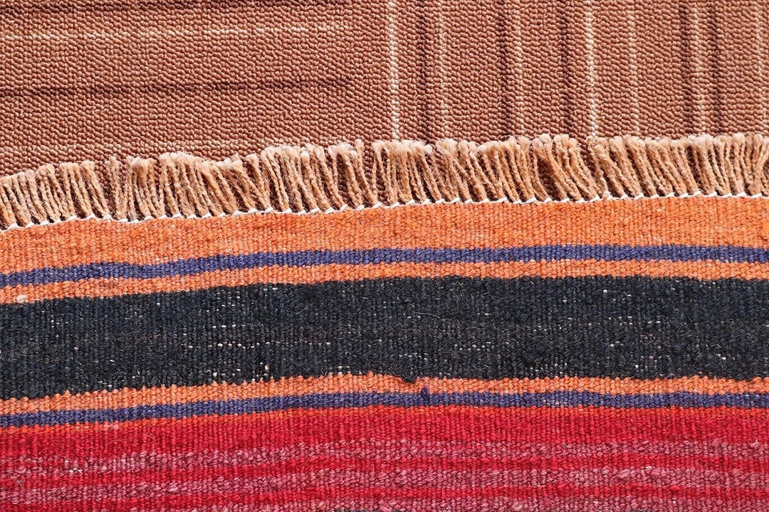 Farmhouse Rectangle Jute Rug Handmade Kilim Boho Mats Wool Durable Rustic Look Boho Area Carpet