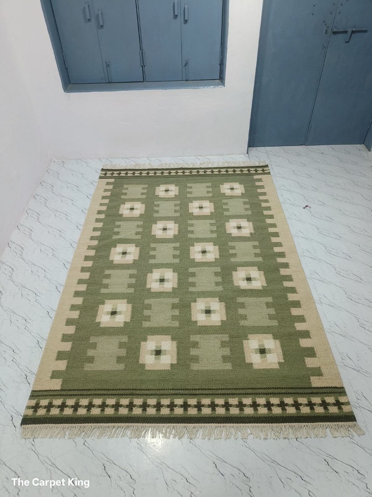 Handmade Kilim Wool Durable Rustic Look Farmhouse Jute Rug -Boho Mats Boho Area Rectangle Carpet