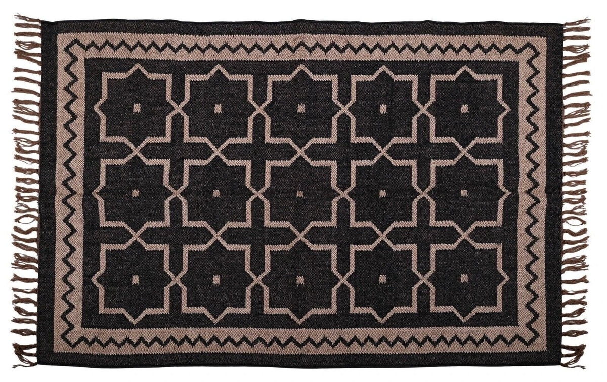 Multicolor Handmade Kilim Wool Durable Rustic Look Farmhouse Jute Rug -Boho Mats Boho Area Rectangle Carpet Brown