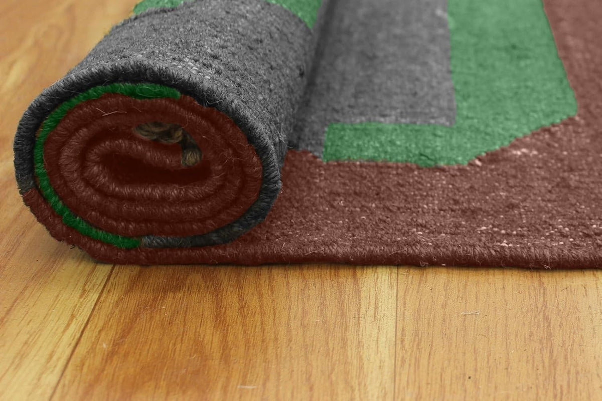 Multicolor Handmade Kilim Wool Durable Rustic Look Farmhouse Jute Rug -Rectangle Boho Mats Boho Area Carpet